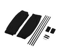 Car Sun Shade Window Curtains 2 Pack | Adjustable SunShade Drape for Heat Insulation & Privacy | Sunlight - Defensive Car Window Visor for Most SUVs/Sedans (Black)