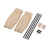 Car Sun Shade Window Curtains 2 Pack | Adjustable SunShade Drape for Heat Insulation & Privacy | Sunlight - Defensive Car Window Visor for Most SUVs/Sedans (Beige)