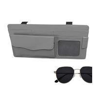 Car Sun Visor Organizer, Document Holder Multi-Layer Organizer Pouch | Visor Accessories for Wallet, Eyeglasses, Signature Pens, Cards, Sunglasses, Tickets