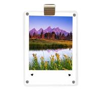 Car Sun Visor Photo Holder, Magnetic Acrylic Frame 3-Inch Pictures, Clear Automotive Clip Display to Your Dashboard, Interior Decorations for Women, Men, Boyfriend, Girlfriend, Mom, Dad