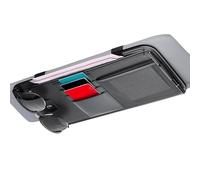 Car Sun Visor Storage Bag - Universal Large Capacity Auto Organizer with Sunglasses Clip and Pen Loop | Multi-Functional Interior Card Holder and Document Pouch | Space-Saving Design Does Not Obstruct