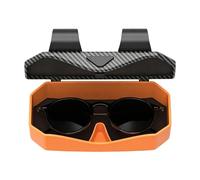 Car Sunglasses Holder, Black Sunglasses Holder For Car Visor, Multifunctional Protective Stable Box, Auto Eyeglasses Protective Storage Case For Cars Truck SUV RV Auto Vehicle Traveling Driving Road
