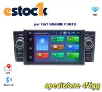 CAR TABLET ANDROID 14 PER FIAT GRANDE PUNTO 2GB RAM 16 GB ROM 7" AUTORADIO
