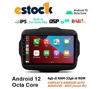 CAR TABLET ANDROID 14 PER JEEP RENEGADE 2015-2018 4GB RAM 32GB ROM 9"GPS carplay
