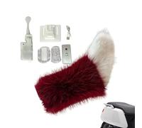 Car Tail Light Plush - Rechargeable Electric Wagging Tail, Voice Remote Control LED Motion Decor | Fun DIY Bumper Ornament for SUV Truck Motorcycle Rear Trunk Travel Road Trip Vehicle Styling