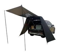 Car Tent - Windproof Car Rear Camping Awning | Waterproof Double-Layer Suv Sunshade with Support Poles | Portable Trunk Tent for Outdoors Adventures, Hiking, and Fishings