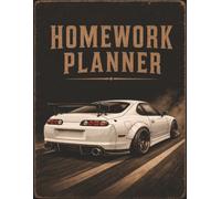 CAR-THEMED HOMEWORK PLANNER: Undated Assignment Tracker Notebook for Elementary, Middle School, High School, and College Students | Simple Layout for ... Tasks, Including ADHD-Friendly Planning