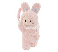 Car Tissue Holder, Cartoon Rabbit Napkin Dispenser & Cute Box Cover with Soft Fabric Build, Secure Fit Main Feature for Truck RV Headrest Visor Console Armrest Desktop Home