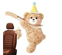 Car Tissue Holder, Cute Bear Plush Organizer For Vehicle Interior Storage | Adorable Bear Styling Adds Charm While The Spacious Holder Keeps Tissues Accessible Perfect For Cars Trucks And Daily