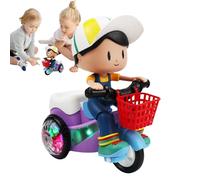 Car Toys for Kids,Riding Simulation Toy | Musical Cool Lights 360 Degree Rotating Dynamic Music Game for Girl Travel Home Playtime Preschoolers School Boy Home