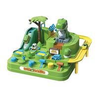 Car Track Toy - Dinosaur Sliding Vehicle Game | ABS Adventure Track Playset with Christmas Theme, 700 g Lightweight Toy for Kids Boys Girls Birthday Gift Home School Floor Playroom Activity