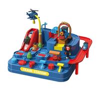 Car Track Toy - Dinosaur Train Sliding Game, Christmas Adventure Theme Racing, Top Performance Parts, Kids Boys Girls Birthday Home School Kindergarten Floor, Jurassic Prehistoric Motor Play Set