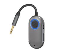 Car Transmitter, Car Radio Player, Portable Wireless Vehicle Audio Adapter, Commuting Music Device for Daily Commute, Road Trip, Pickup Truck, Sedan, Business Use, Silver