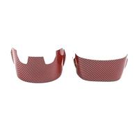 Car Trim Interni Per Dodge Per Charger 2011+ Per Challenger 2015+ Per Durango 2014+ Copertura Decorativa Per Base Volante Auto Interni Accessori(2pcs red carbon)