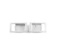 Car Trim Interni Per Land Per Rover Per Defender 90 110 130 2004-2018 In Lega Di Alluminio Argento Porta Interna Ciotola Decorazione Copertura Interni Accessori(Silver 2-Pcs)