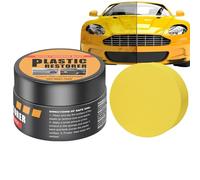 Car Trim Restorer - Scratch Repair Cream for Interior Care | 50g Leather Cleaner with Sponge Applicator, Leather Repair Cream, Dashboard Renewal Paste for Seat Panel Restoration Automotive Use