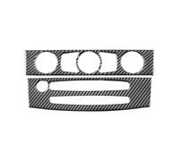 Car Trim Strip Per BMW Serie 5 E60 2004-2010 Accessori Interni Auto Climatizzatore Pannello Di Controllo CD Cornice Adesivi Accessori Auto Interno(B(Black))