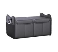 Car Trunk Organizer, Foldable Storage Caddy, Covered Cargo Bin for SUV Sedan Truck RV Backseat Travel Gear Vehicle Accessories Men Women Driver Luggage Holder Road Necessary Compartment