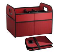 Car Trunk Organizer, Folding Storage Box, 30L Handled Waterproof Container, 14.96x12.6x10.83 Inches, Multi Purpose Accessory Holder for Snacks, Diapers, Vegetables, Fruits, Tableware, Camping Gear