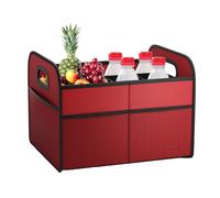 Car Trunk Organizer, Folding Storage Box, Waterproof Handled Holder, 30L Capacity, Space-Saving Design, Easy Carry Solution, Perfect for Sedan, Diaper, Fruits, Vegetables, Snack, Camping, 38x32x27.5cm
