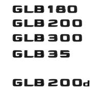 Car Trunk Words Logo Badge Emblem Decals Sticker Compatible with GLB GLB35 GLB180 GLB200 GLB220 GLB250 GLB260 GLB300 X247(Gloss black,GLB200d)