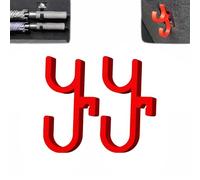 Car Umbrella Hook 2Piece, Universal Car Trunk Umbrella Holder, No drilling, Space-Saving Design, for Backseat, Seat, Visor, Truck, Boat, Stroller Wheelchair Golf (Red)