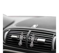Car Vent Air Freshener - Bling Cross Clip | Metal Fragrance Diffuser