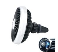 Car Vent Fan - low noise airflow cooler, adjustable dashboard cooling system | multi-speed car interior air circulator, compact vehicle temperature control unit, heat support for SUV