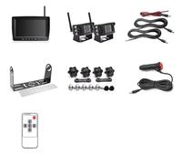 Car Videocamera Retromarcia Monitor DVR Wireless AHD Ad Alta Definizione 1280x720 Per Camion, Registratore Di Backup Con Visione Notturna, Telecamera Wi-Fi Telecamera di backup(2 cameras add 64GB)