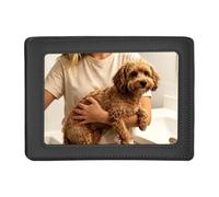 Car Visor Photo Clip - PU Leather 8.9x8.3cm, Universal Sun Visor