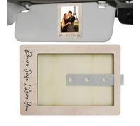 Car Visor Photo Clips, Compact Wooden Picture Frame Clip, 4.21x2.76x0.87 Inches Sentimental Automotive Interior Decoration Gift for Father, Husband, Boyfriend, Parents, Partners and Friends