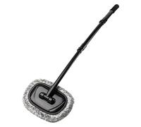 Car Wash Mop Brush, 15° Curved Cleaning Tool, 47.24 Inches Removable Soft Duster Head, Auto Detailing Accessory for Sedan, Minivan, Truck, Home Use, Exterior and Interior Cleaning