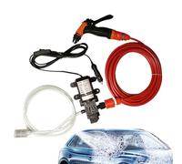 Car Washer, Pressure Sprayer, 12 V Electric Design, Long Hose Portable Performance, Garage Motorcycle Boat Cleaning Use, 39,37 x 236,22 pollici, Black, 1 set, 60-72 W, 5,5 l, 12 V