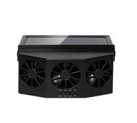 Car Window Fan Solar Powered 2 Charging Modes Ventilation Radiator with