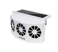 Car Window Fan - Solar Powered | 3-Outlet Blower Vent