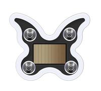 Car Window Light, Rechargeable Butterfly Shape Neon LED, 6 Modes Ambient Lighting, for Vehicle, Party, Bedroom, Truck, Motorcycle, Door, Automotive, Travel