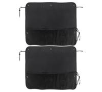 Car Window Shades - 2X Car Side Window Sun Shade Screen with Storage | UV Protection Automotive Sunshades for Privacy Kids Safety Changing