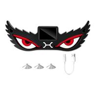 Car Windshield Eyes - Solar Powered LED Decor, Rechargeable Vehicle Accesso