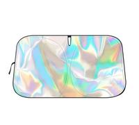 Car Windshield Sunshade - 57.09 Inches, Foldable UV Blocker, Double-Layer Sun Screen | Auto Windscreen Cover, Heat Reflective Shade for Sedan, SUV, Commercial Vehicles, Garage, Travel and Camping Use