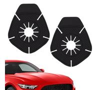 Car Wiper Arm Hole Cover, Pvc Windshield Protector, Multi-Functional Exterior Replacement Cap, Sturdy Weather-Resistant Design, Ideal for Sedan, Rv, Truck, Pickup, 1.18 Inches, Black, White
