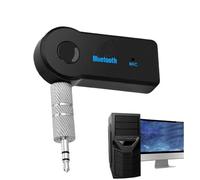 Car Wireless Adapter - 3.5mm Receiver | Audio Streaming Module with Hands Free Calling, Compact Dongle for Vehicle Stereo System, Interior Accessory Transmitter for Home Amplifier Setup