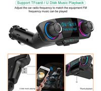 Car Wireless Bluetooth FM Transmitter MP3 Player USB Car Fast Charger Adapter