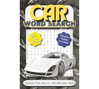 Car Word Search: Fun Car Word Search Puzzle Book for Seniors, Adults and Teens: 55 Brain-Boosting Puzzles About Cars, Car Parts & Automobiles | 6x9 Size, 110 Pages for Travel and Relaxation