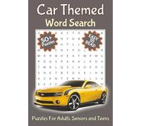 Car Word Search Puzzle Book: Find Words about Cars, Car Brands and Car Parts | For Adult, Seniors and Teens | 6x9 inches, 110 pages | 50+ Engaging ... | Gift for Vacations, Holidays | Easy to Read