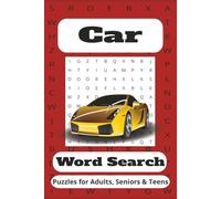 Car Word Search Puzzle Book: Word Searches with Easy-to-Read Print about Cars, Car Racing, Vehicles and More | 6x9 inches, 110 pages | 50+ Puzzles ... Gift for Vacations, Holidays and Relaxing Times