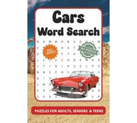 Car Word Search Puzzle Book: Word Searches with Easy to Read Print about Cars, Vintage Cars, Trucks and More | 6x9 inches, 110 pages | 50+ Puzzles ... Gifts for Vacation, Holiday and Relaxation