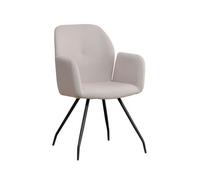 Cara 1R, Sedia, Supporto Nero, Fodera Grigio (02)