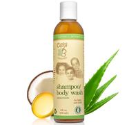 CARA B Naturally Baby Shampoo and Body Wash for Textured, Curly Hair - Eczema-Friendly Formula - No Parabens, Sulfates, Phthalates - 8 Ounces …