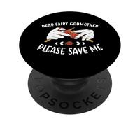 Cara fata madrina, per favore, salvami a maglia PopSockets PopGrip Adesivo