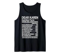 Cara Karen Fatti nutrizionali fastidioso Atteggiamento Divertente Ragazza Nope Canotta